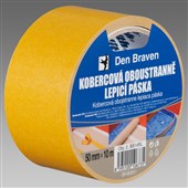 DEN BRAVEN Kobercová oboustranně lepicí páska - 25mm*50bm